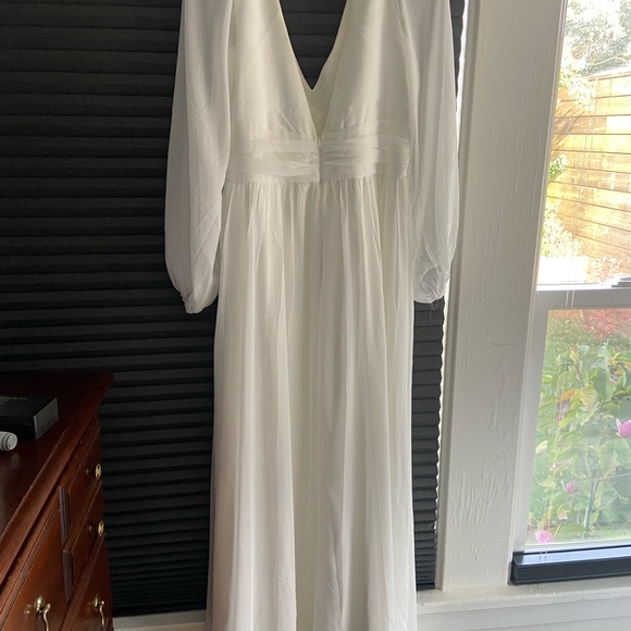Lulus Bridal Gown - Size L. White. - Picture 2 of 3